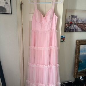 Elegant Pink Tulle Dress